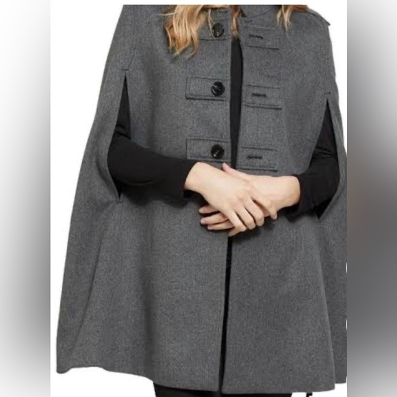 Oxford Wool Cape 🤍style name Lottie - Picture 3 of 15